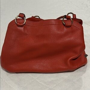 ANTONIO MELANI Red Leather Shoulder Bag